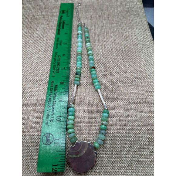 Jay King Green Gemstone & Sterling Silver Beaded Necklace - Picture 5 of 8